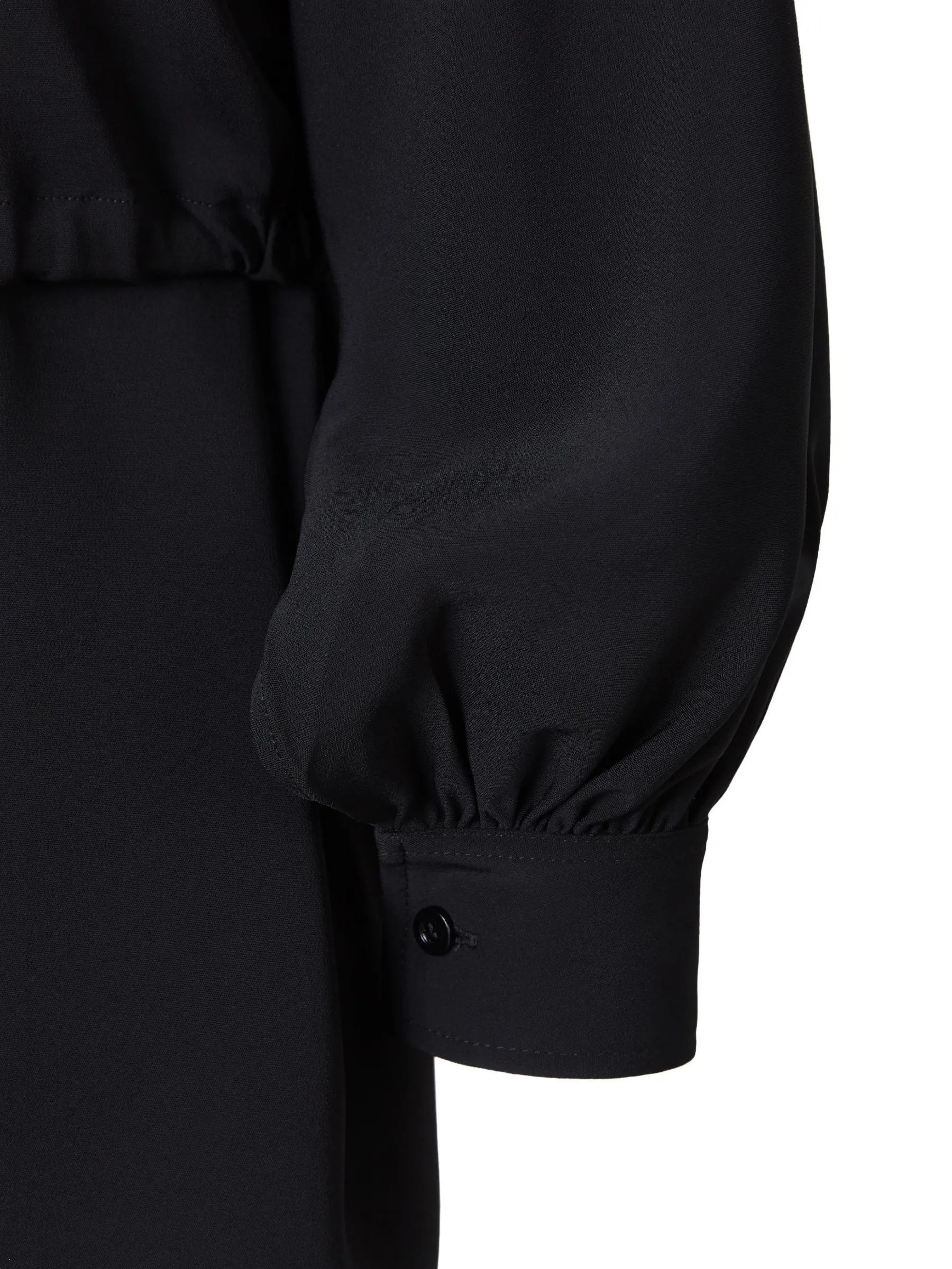 AMI Bow Detailed V-Neck Mini Dress