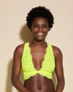 Bralette Con Taglio A Triangolo Alto