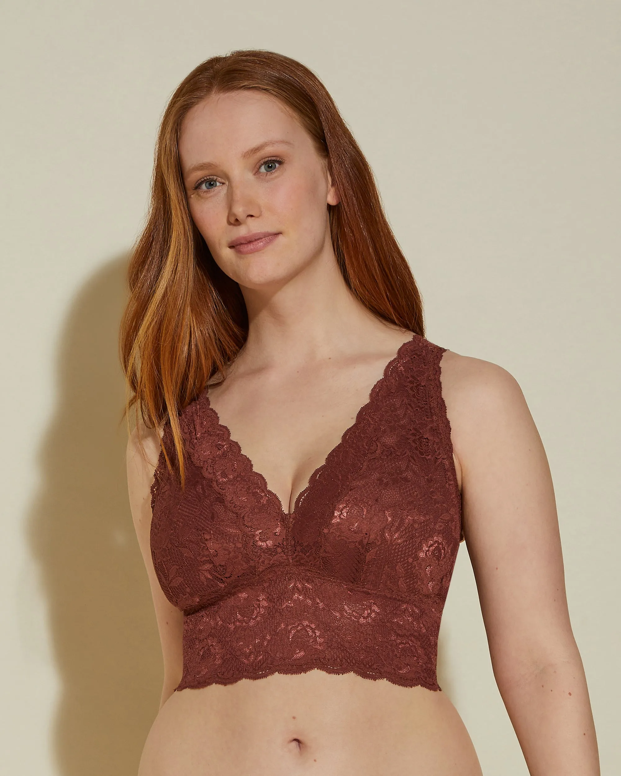 Bralette Curvy Plungie Longline