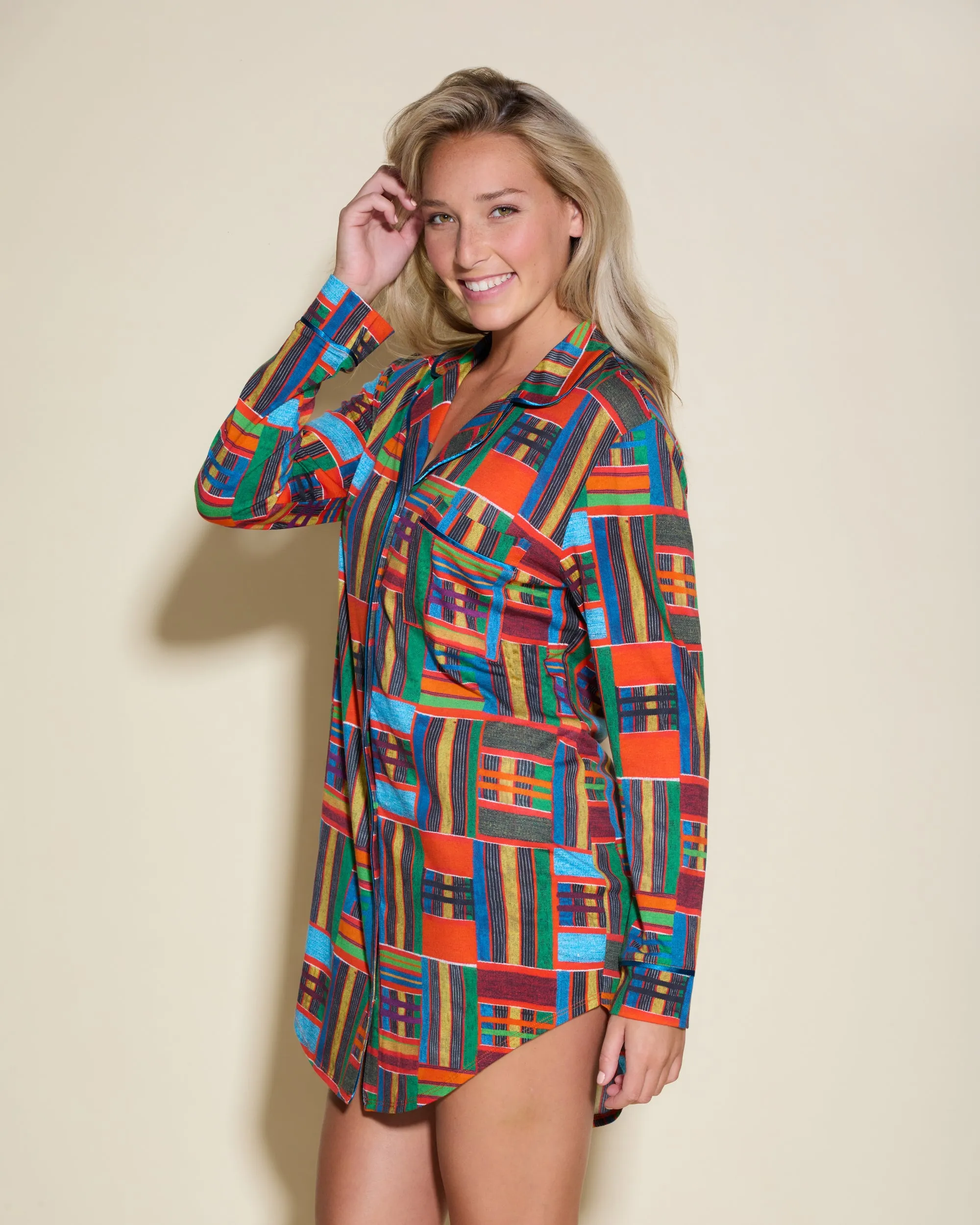 Camicia Da Notte Stampata