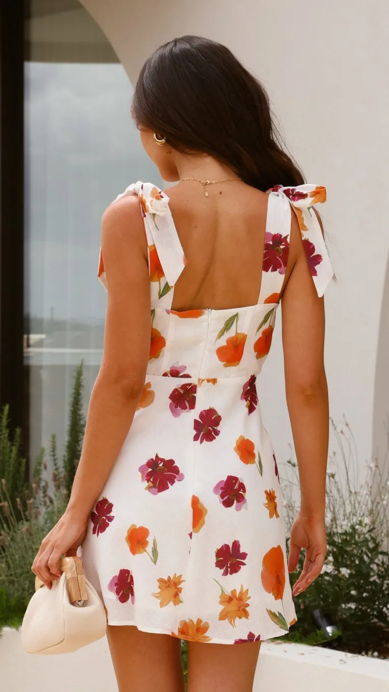 Delilah Mini Dress - Springtime Print