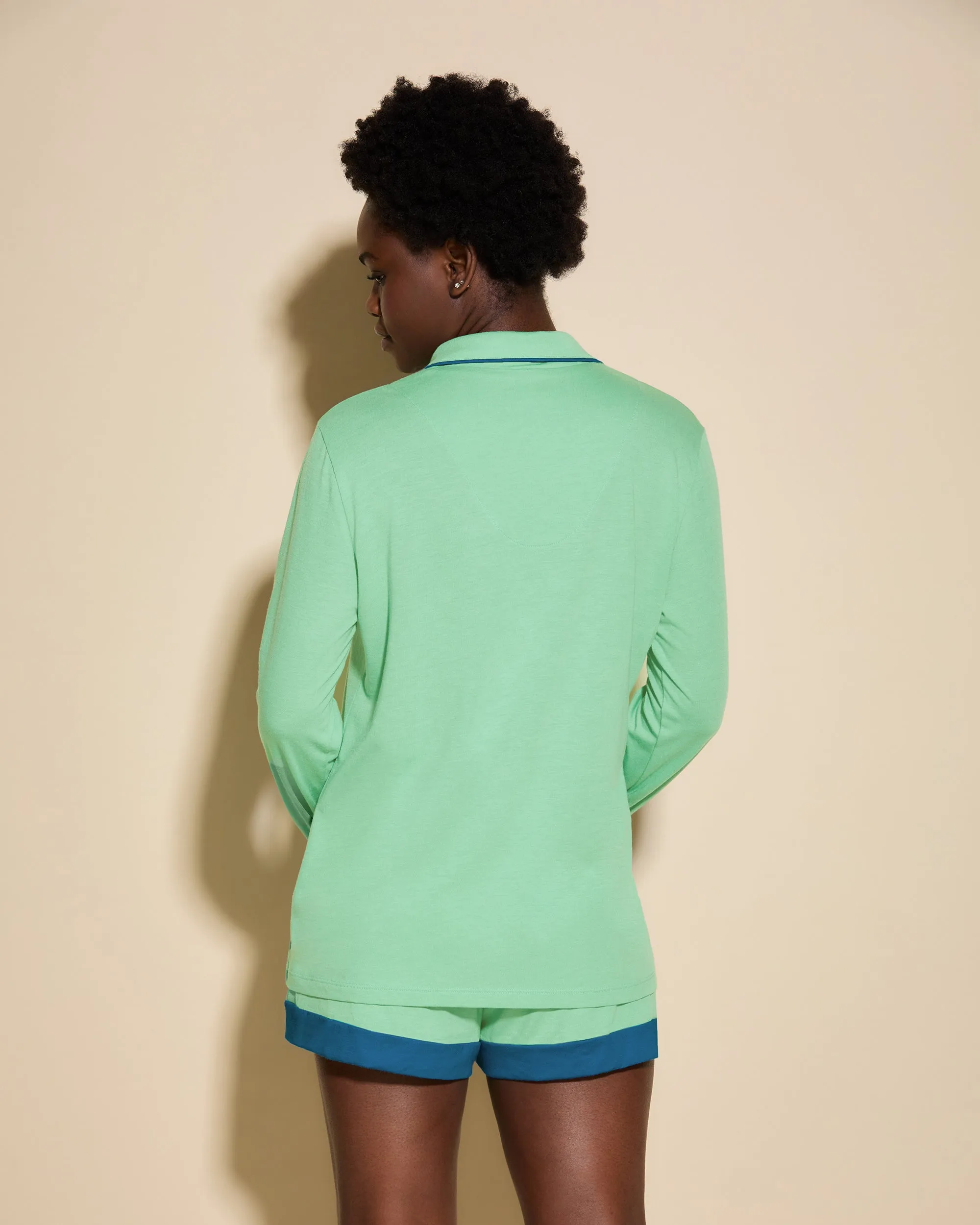 Ensemble Pyjama Haut À Manches Longues Et Boxer