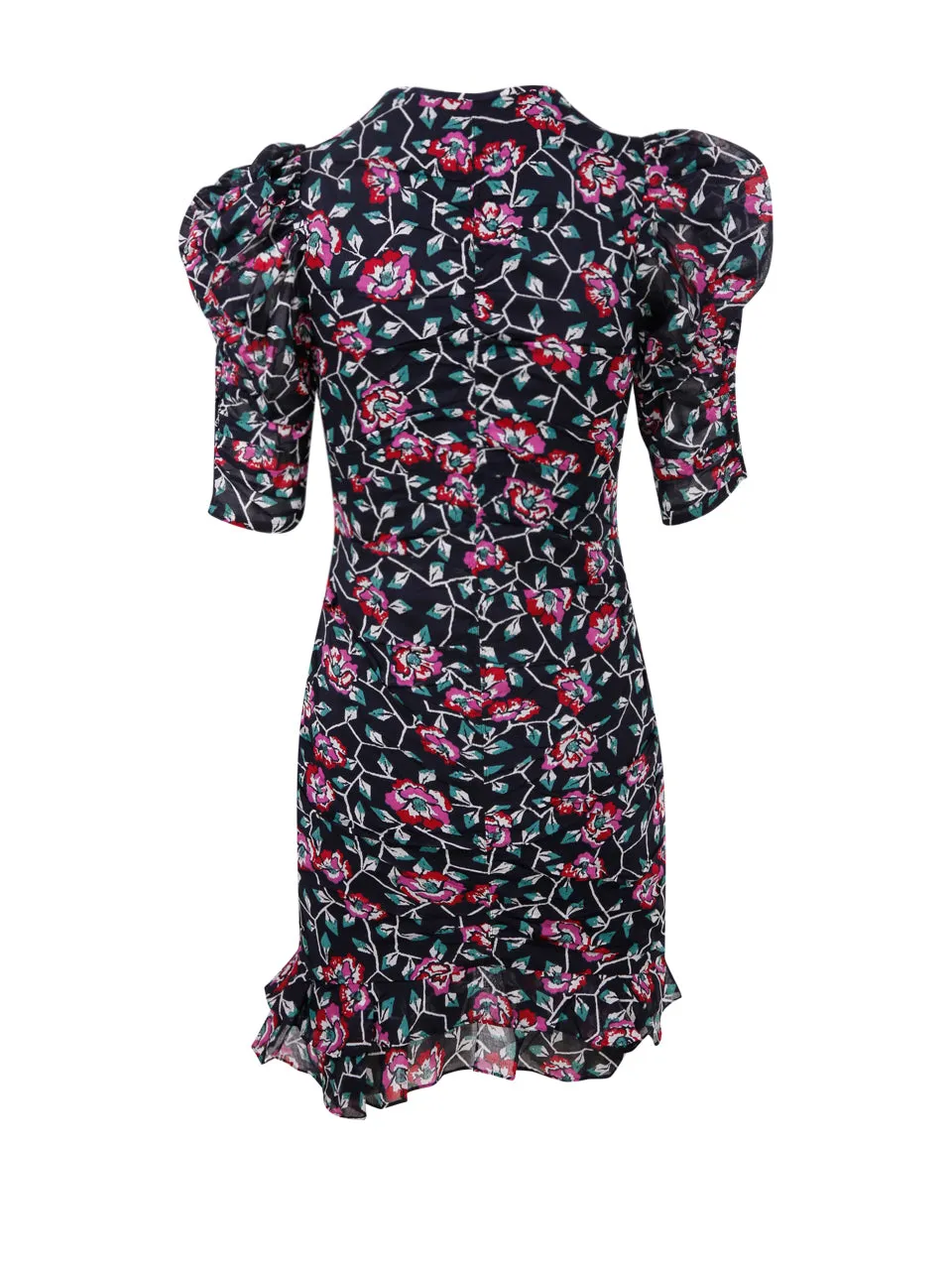 Isabel Marant Étoile Floral Printed V-Neck Mini Dress