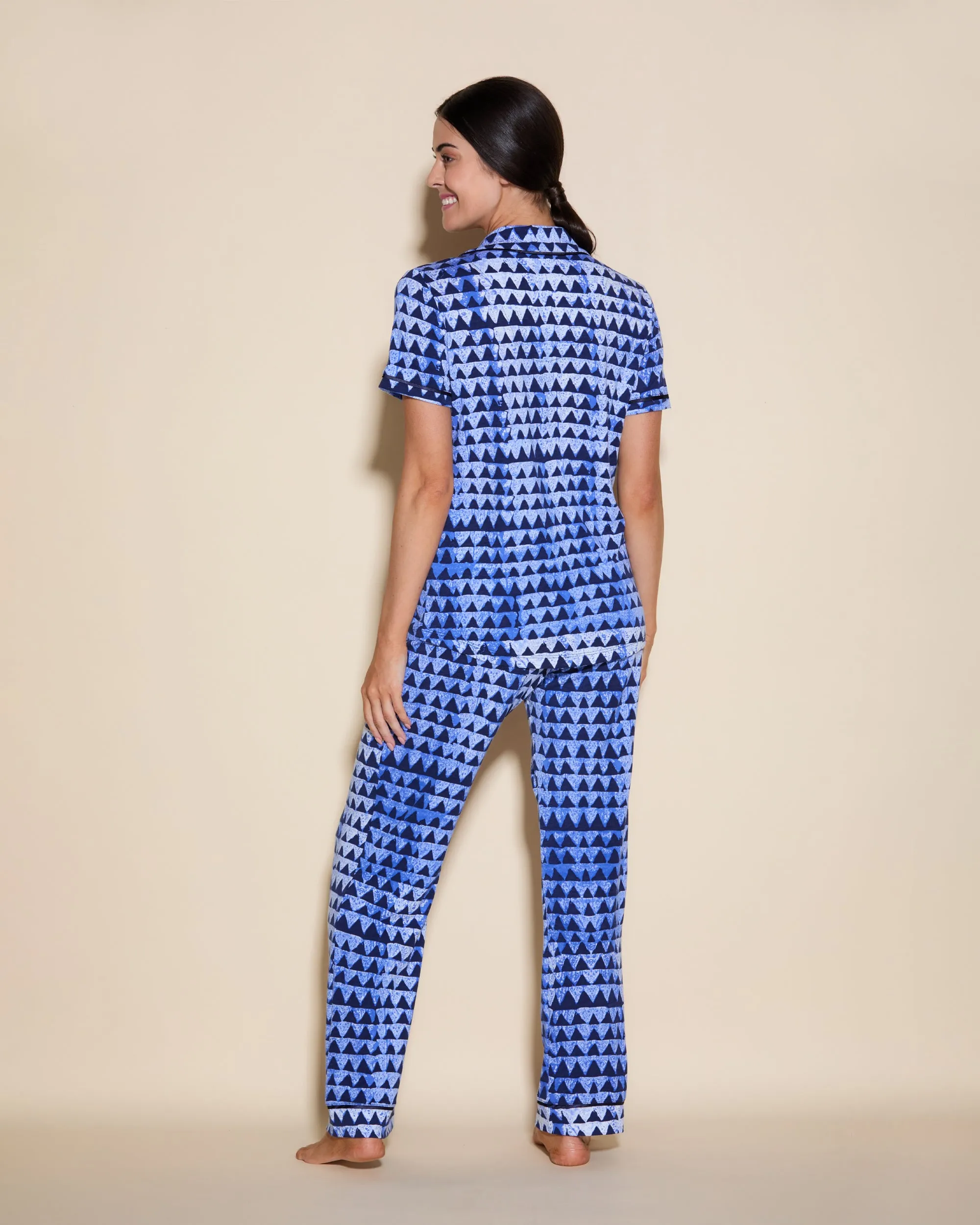Kurzärmeliges Top & Hose Pyjama-Set