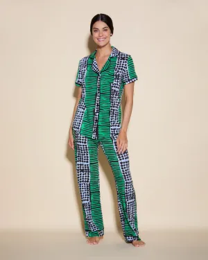 Kurzärmeliges Top & Hose Pyjama-Set