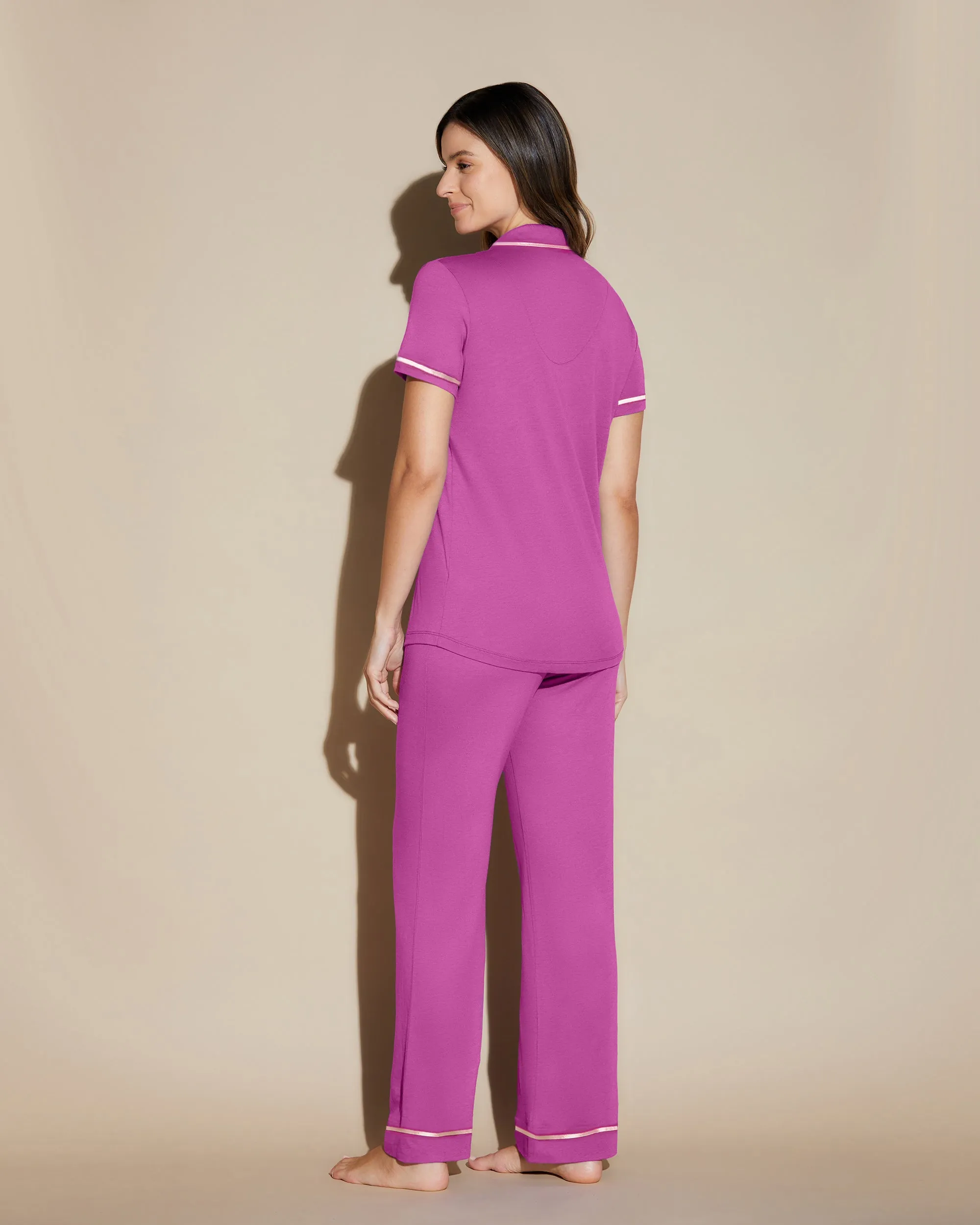 Kurzärmeliges Top & Hose Pyjama-Set