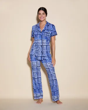 Kurzärmeliges Top & Hose Pyjama-Set