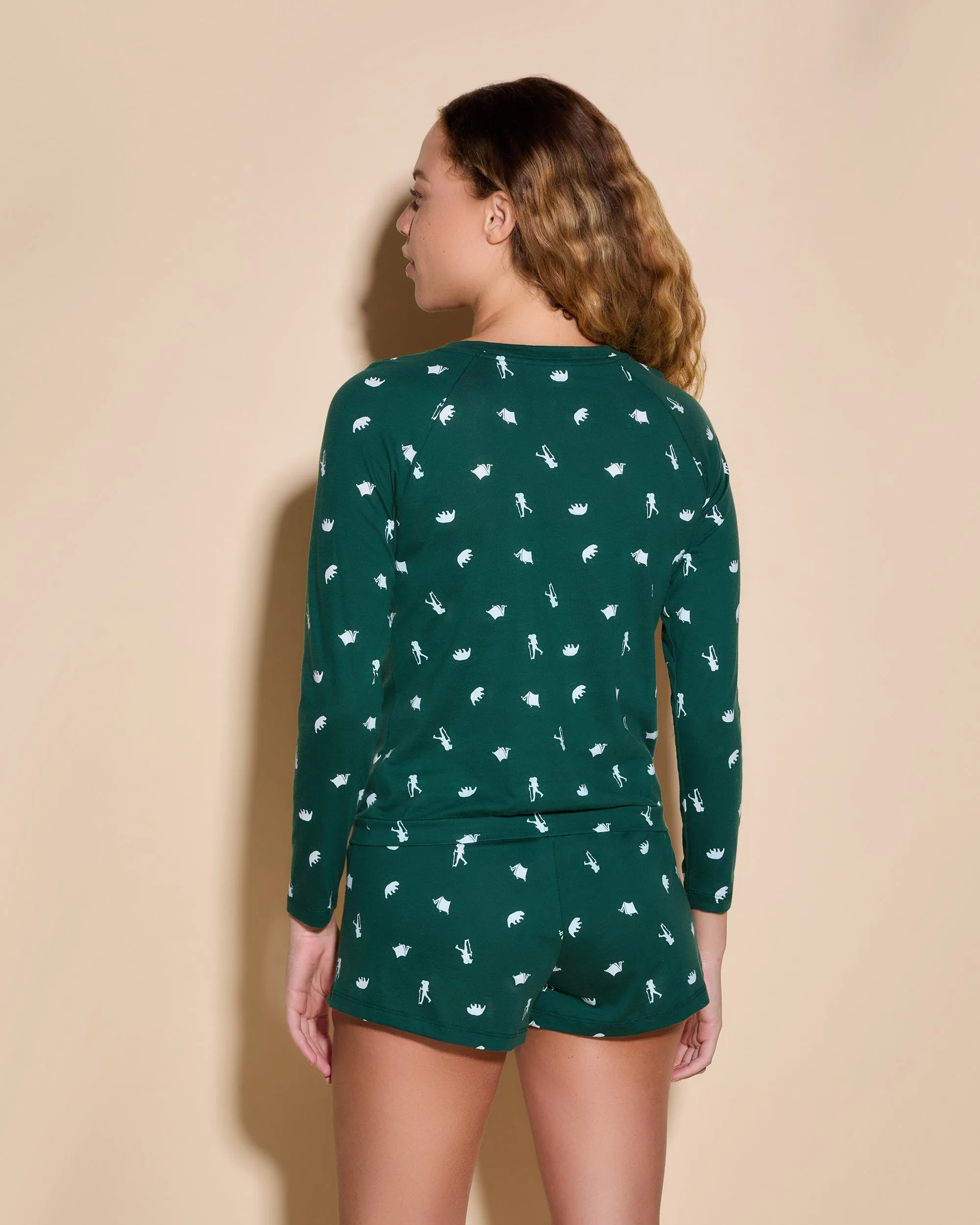 Langarm-Top & Boxer-Lounge-Set