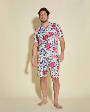Men's Short Sleeve Top & Shorts Pajama Set