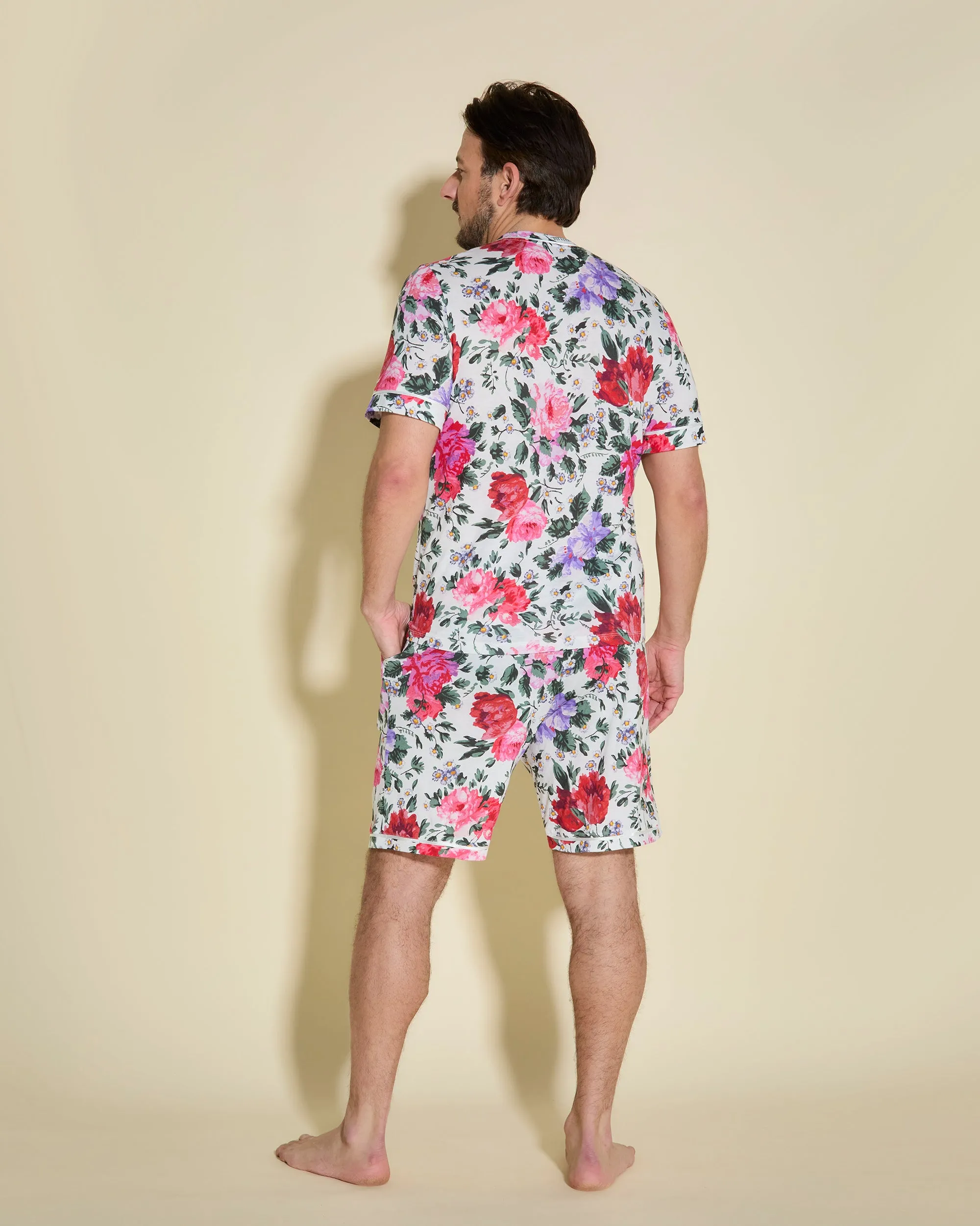 Men's Short Sleeve Top & Shorts Pajama Set