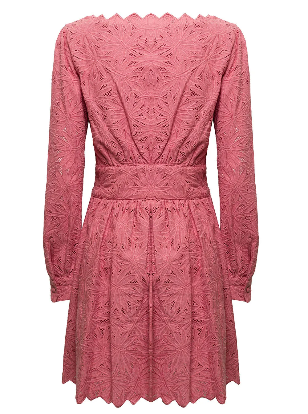 Michael Michael Kors Palm Eyelet V-Neck Dress