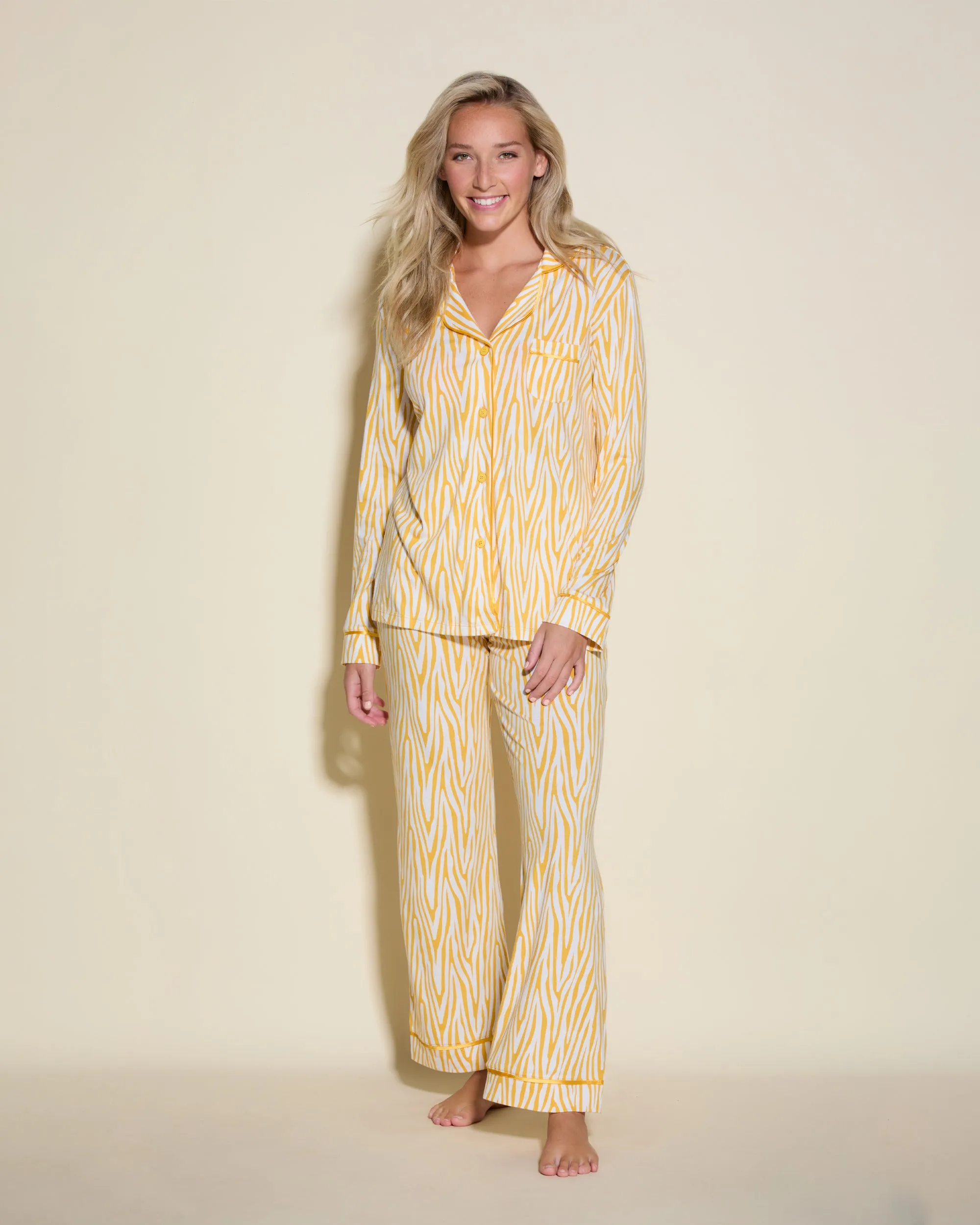Pigiama Con Top A Maniche Lunghe E Pantaloni