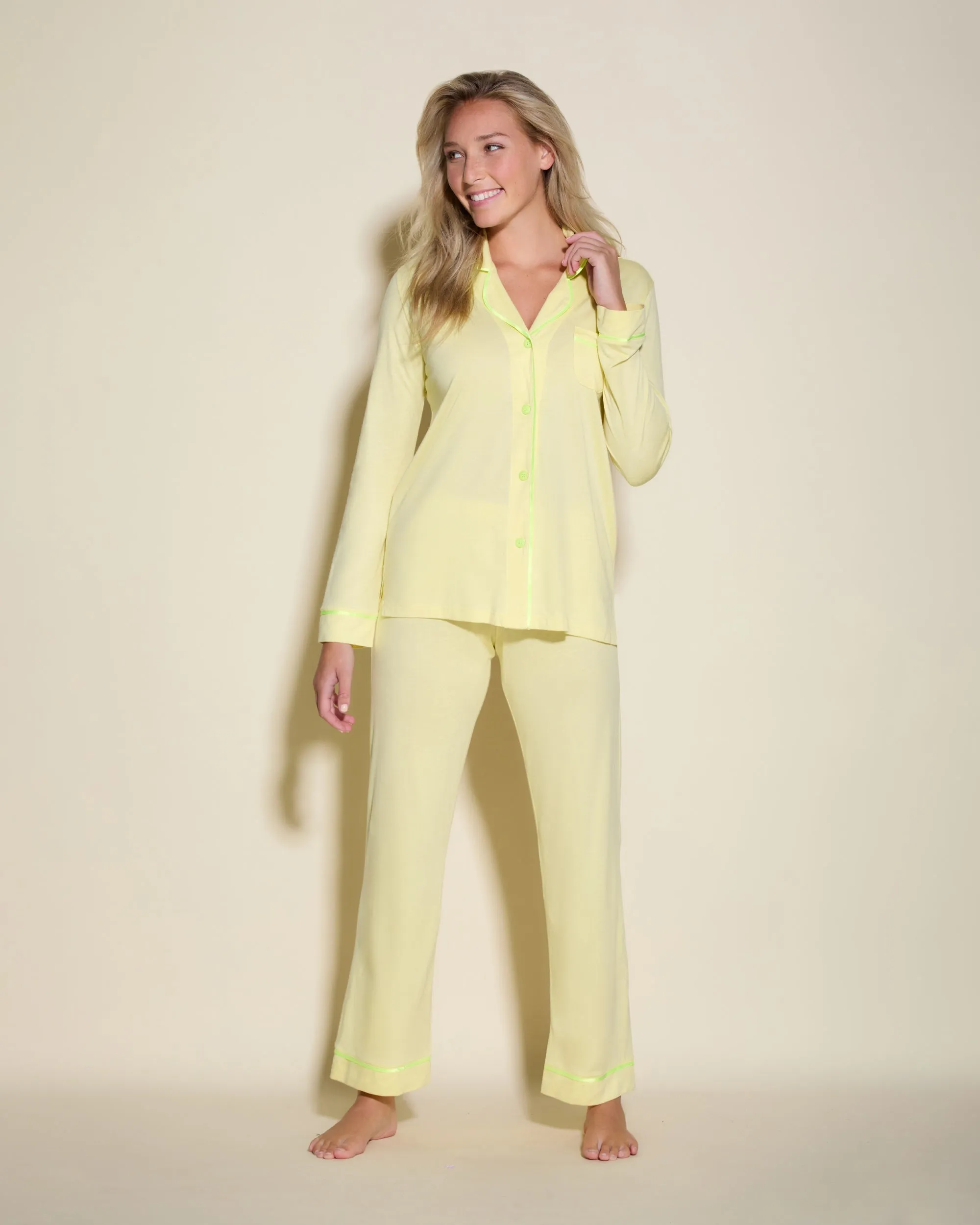 Pigiama Con Top A Maniche Lunghe E Pantaloni