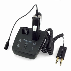 Plantronics CA12CD Wireless Push-to-Talk adapter.  Compatible with any H-Series Headset