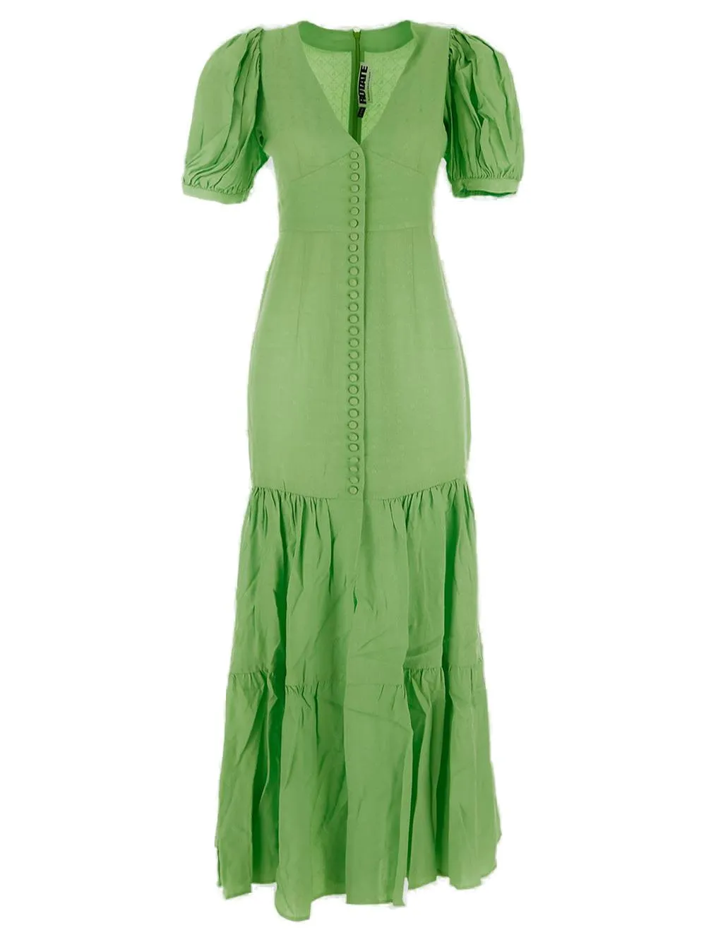 ROTATE V-Neck Short Sleeved Dress