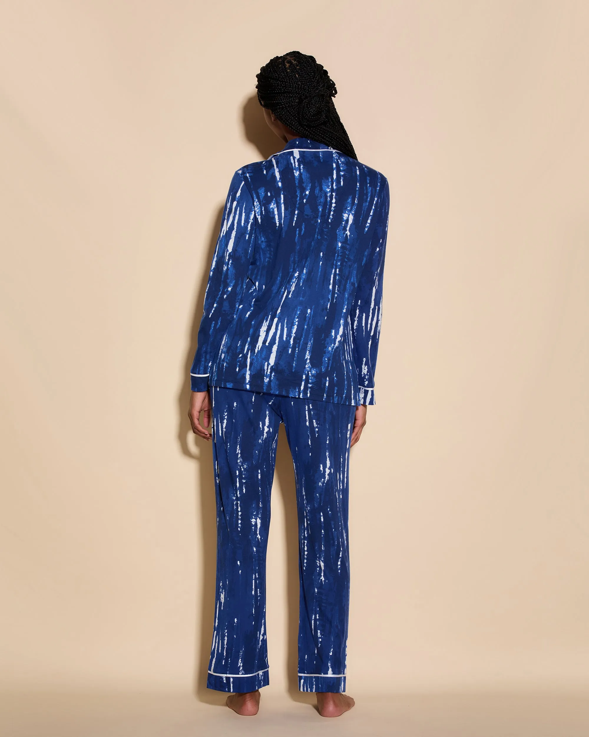 Schlafanzug Mit 3 Taschen, Langärmeliges Top Und Hose