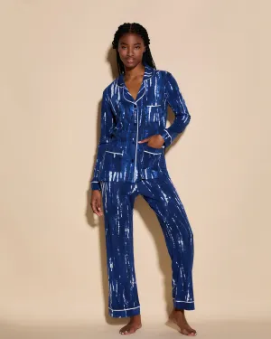 Schlafanzug Mit 3 Taschen, Langärmeliges Top Und Hose