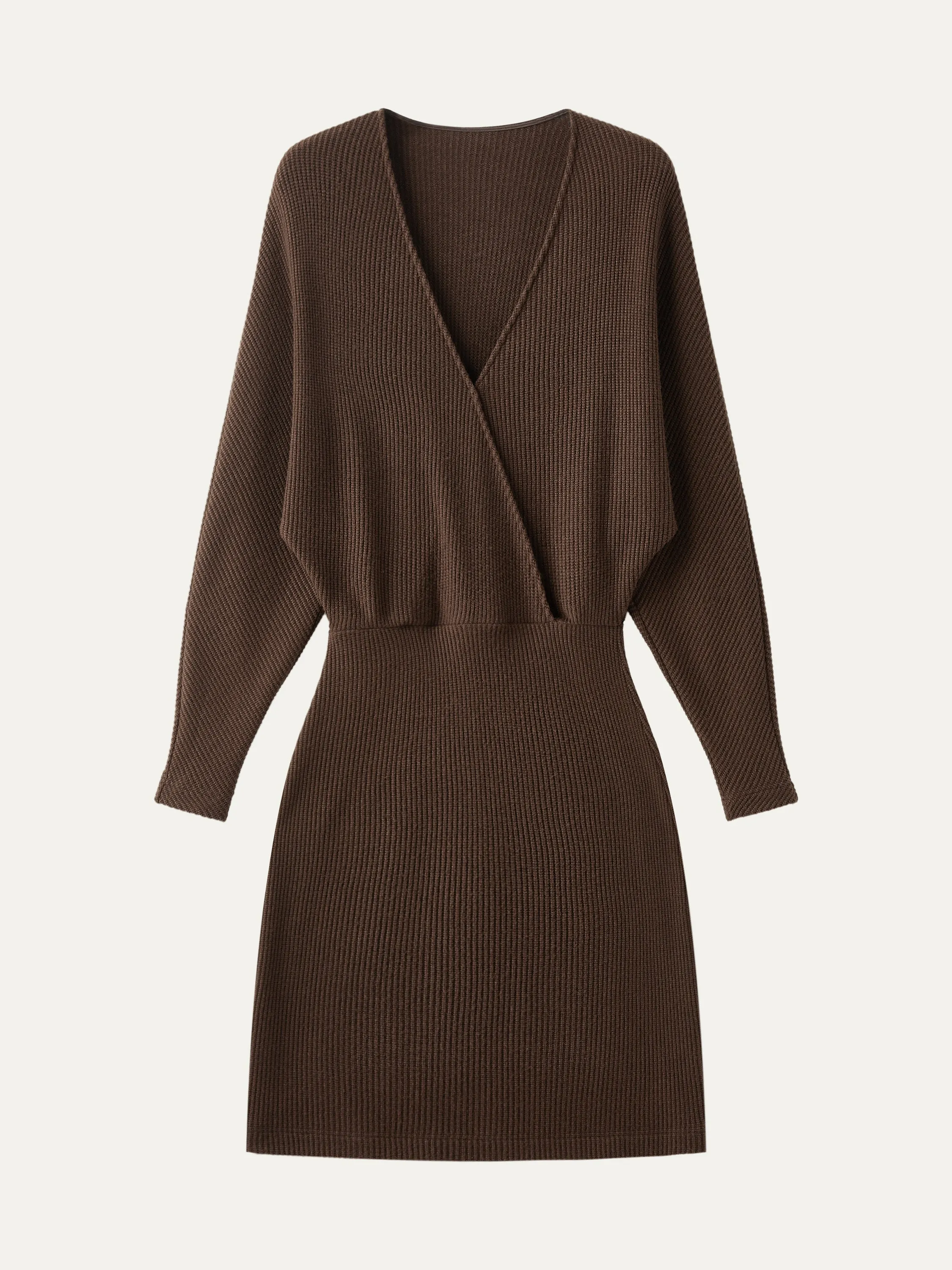 Surplice Batwing Dress