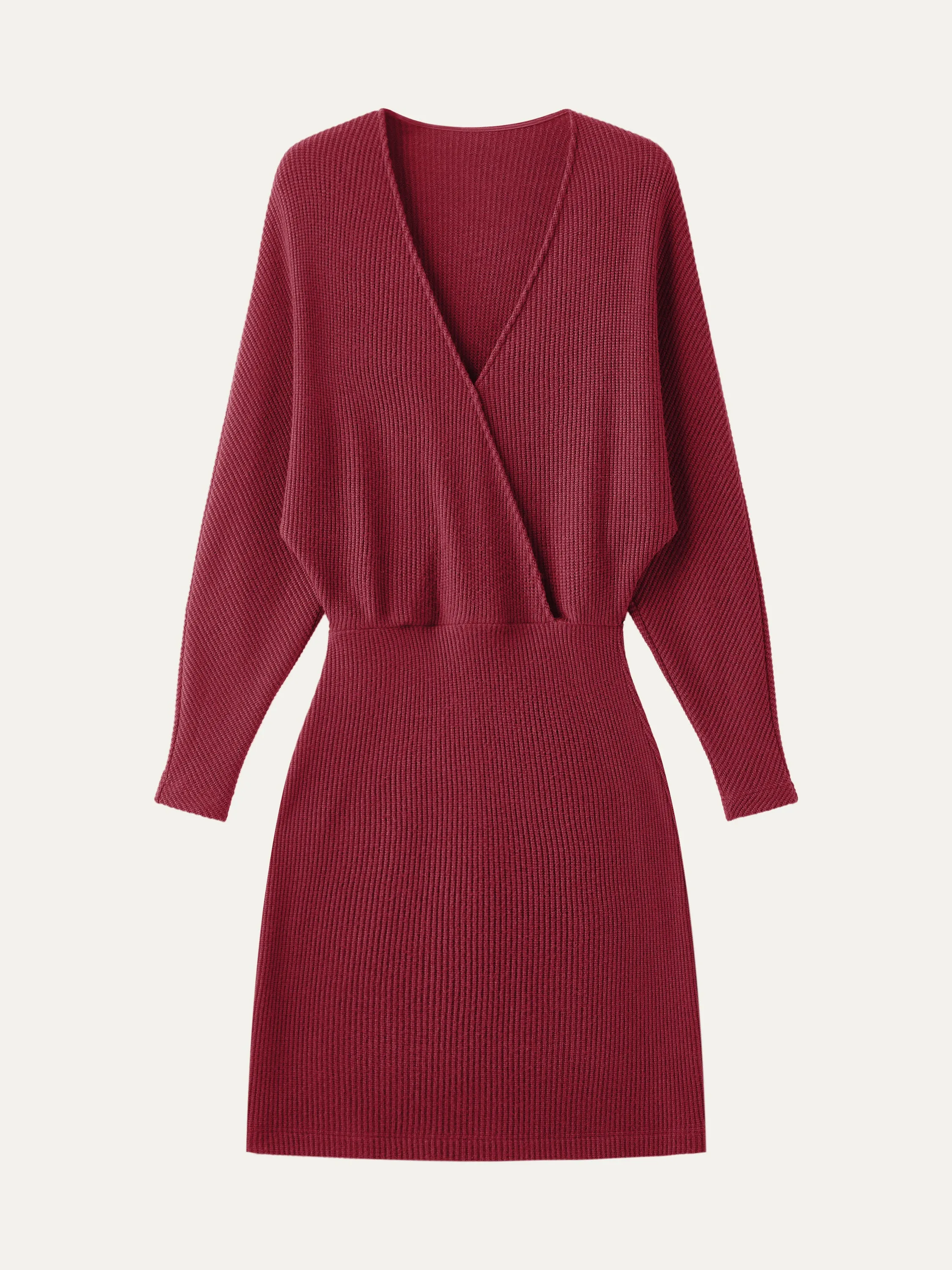 Surplice Batwing Dress