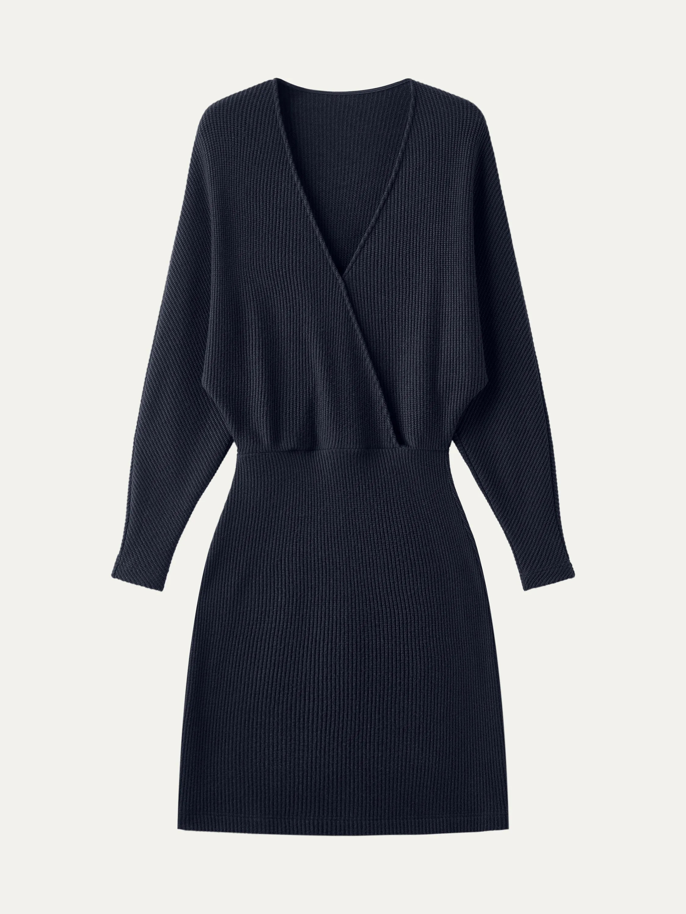 Surplice Batwing Dress