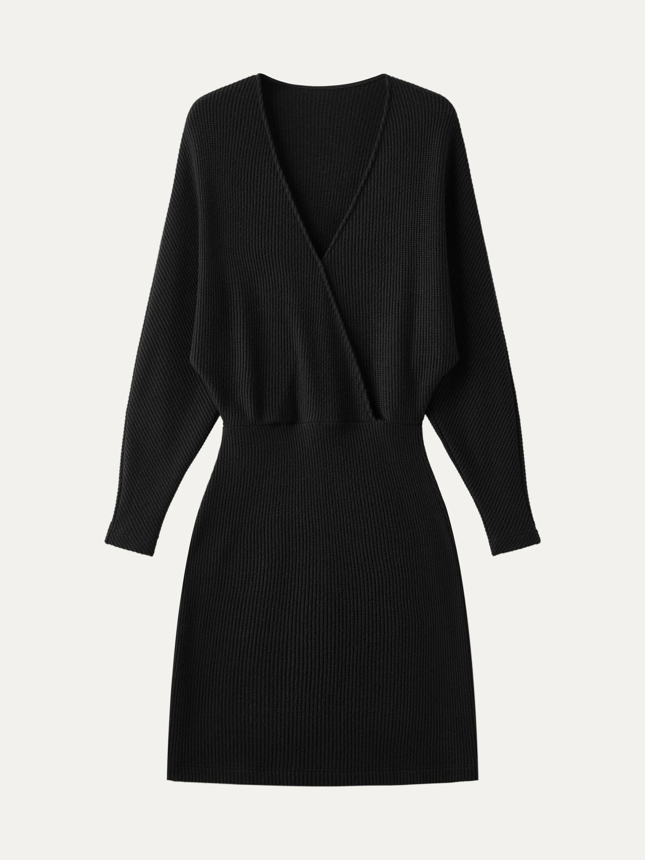 Surplice Batwing Dress