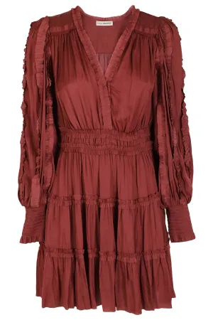 Ulla Johnson Amara V-Neck Long Sleeved Dress