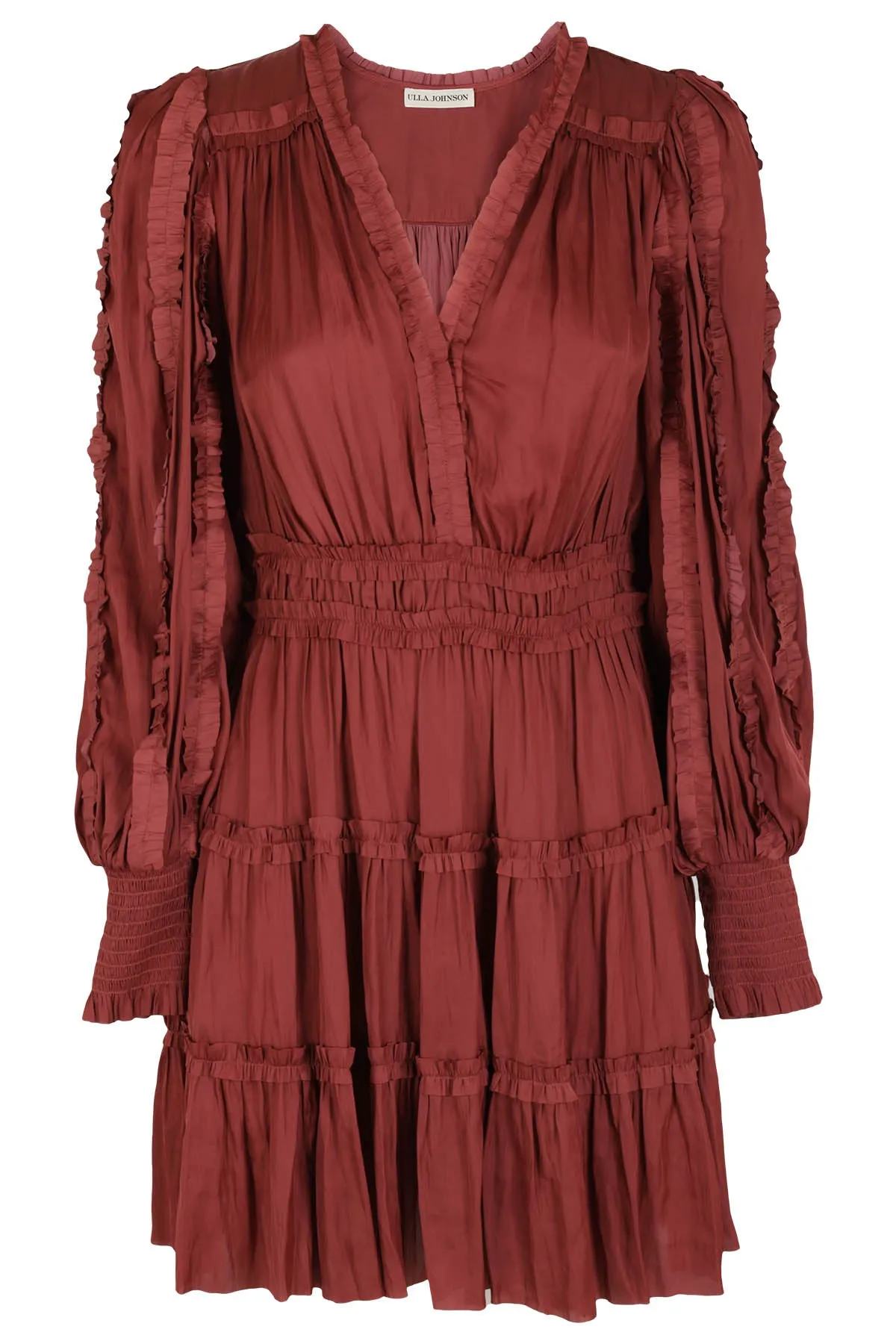 Ulla Johnson Amara V-Neck Long Sleeved Dress